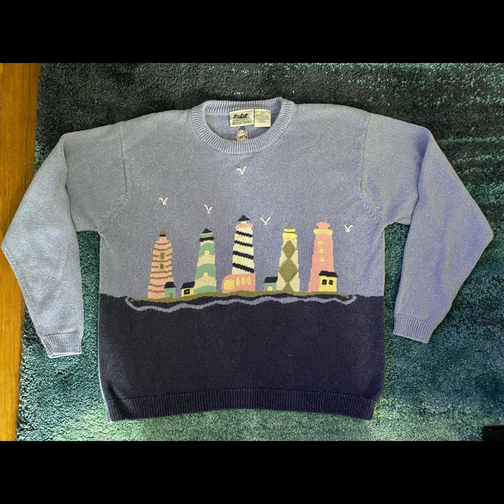 Northern Reflections Lighthouse sweater (L)
